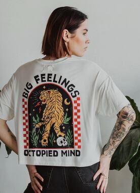 Octopied Mind Women's Big Feelings T Shirt Medium